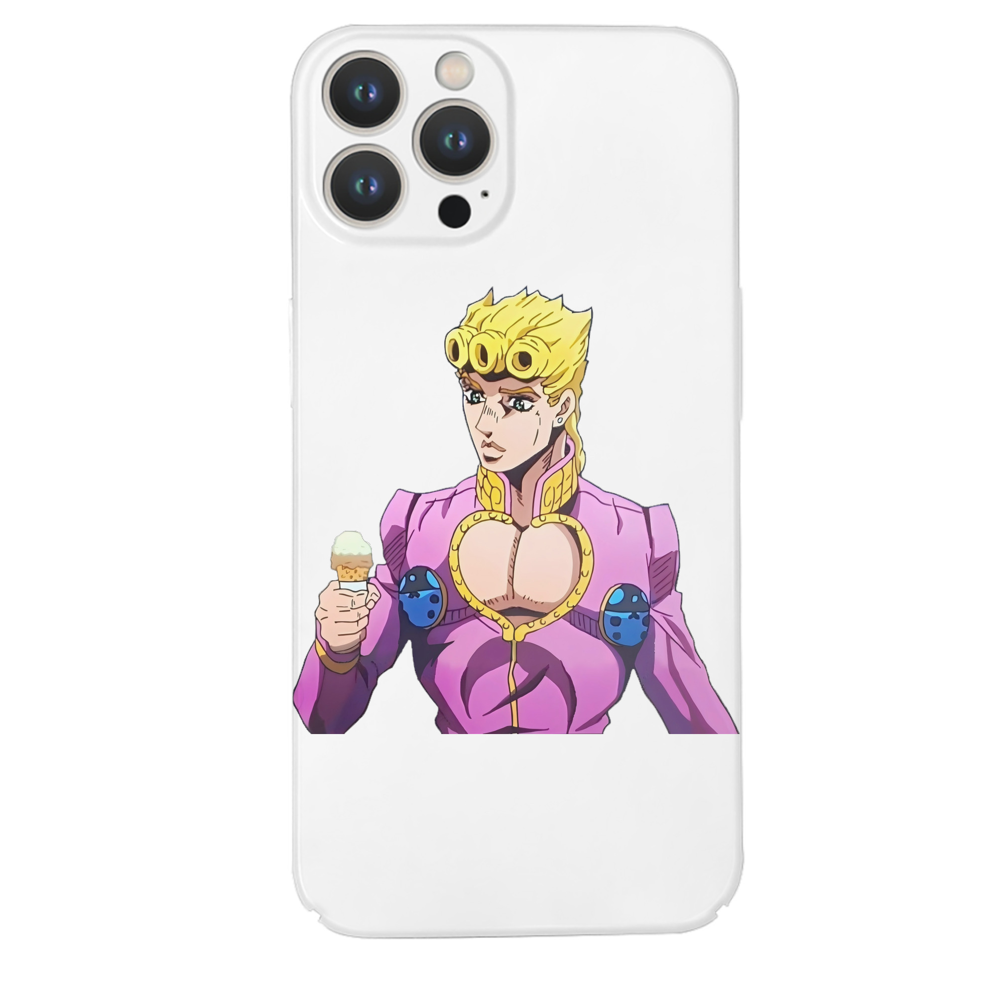 （画像用） ジョジョの奇妙な冒険 ジョルノ?ジョバァーナ JoJo's Bizarre Adventure Giorno Giovanna 【iPhone 14シリーズ対応】ハードケース